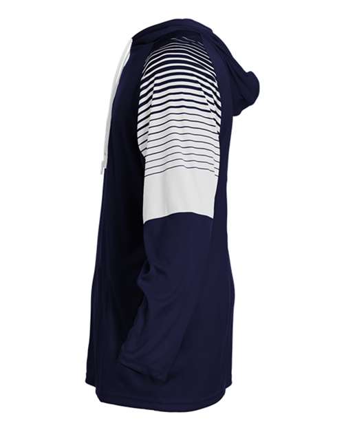 Badger Men's Lineup Hooded Long Sleeve T-Shirt 4211