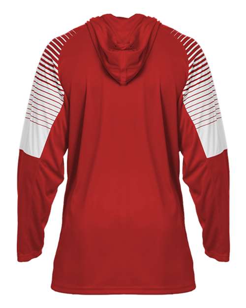 Badger Men's Lineup Hooded Long Sleeve T-Shirt 4211