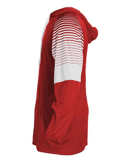 Badger Men's Lineup Hooded Long Sleeve T-Shirt 4211