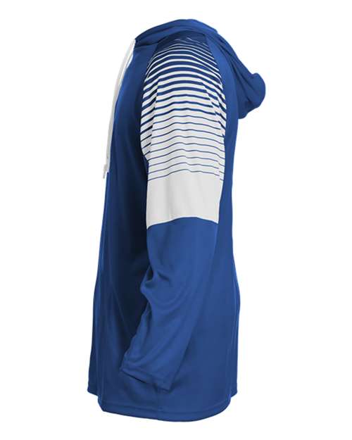 Badger Men's Lineup Hooded Long Sleeve T-Shirt 4211