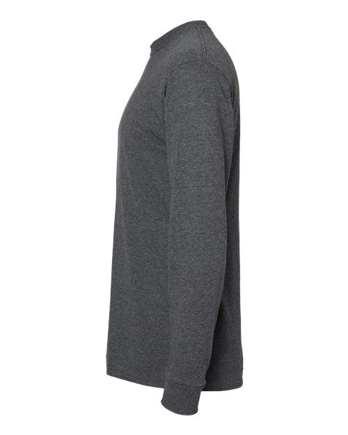 M&O Unisex Gold Soft Touch Long Sleeve T-Shirt 4820 - Dark Heather
