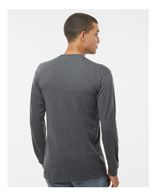 M&O Unisex Gold Soft Touch Long Sleeve T-Shirt 4820 - Dark Heather