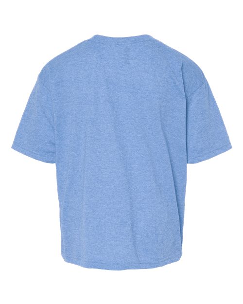 M&O Youth Gold Soft Touch T-Shirt 4850 - Light Blue Heather