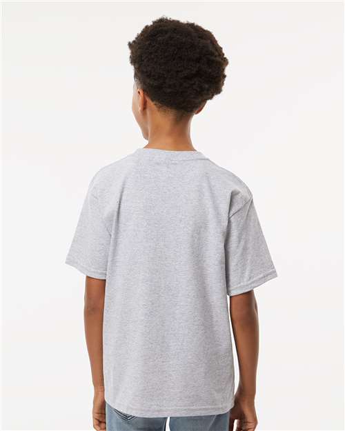 M&O Youth Gold Soft Touch T-Shirt 4850 - Athletic Grey