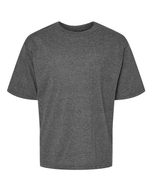 M&O Youth Gold Soft Touch T-Shirt 4850 - Dark Heather