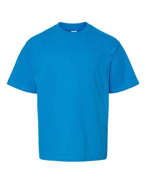 M&O Youth Gold Soft Touch T-Shirt 4850 - Turquoise