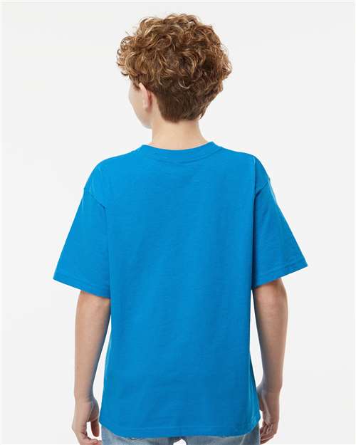 M&O Youth Gold Soft Touch T-Shirt 4850 - Turquoise