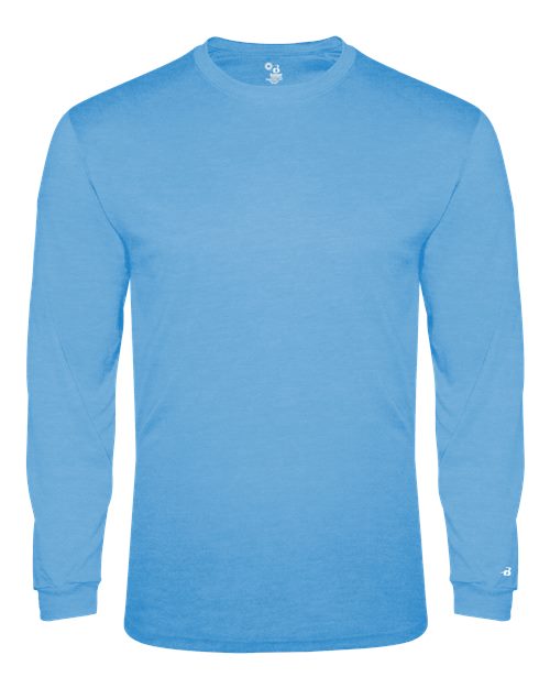 Badger Men's Triblend Performance Long Sleeve T-Shirt 4944 - Columbia Blue Heather