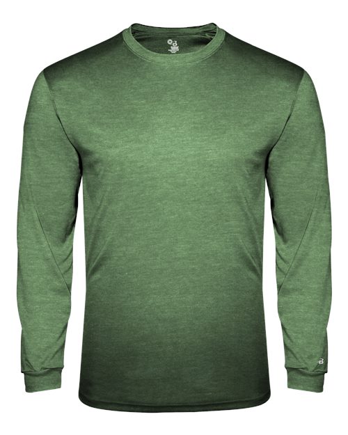 Badger Men's Triblend Performance Long Sleeve T-Shirt 4944 - Forest Heather
