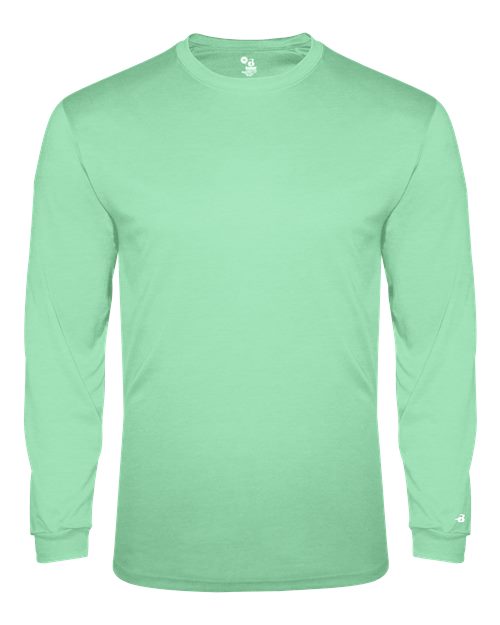 Badger Men's Triblend Performance Long Sleeve T-Shirt 4944 - Mint