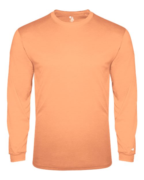 Badger Men's Triblend Performance Long Sleeve T-Shirt 4944 - Peach