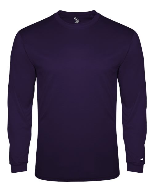 Badger Men's Triblend Performance Long Sleeve T-Shirt 4944 - Purple