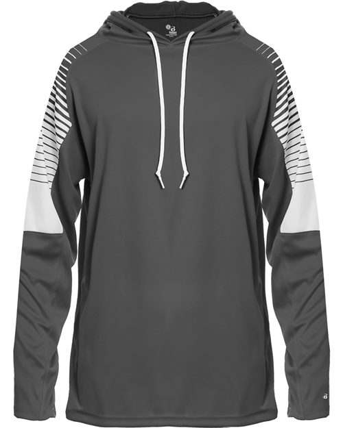 Badger Men's Lineup Hooded Long Sleeve T-Shirt 4211