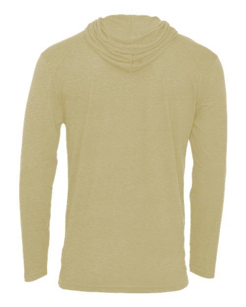 Badger Men's Tri-Blend Surplice Hooded Long Sleeve T-Shirt 4905 - Vegas Gold Heather