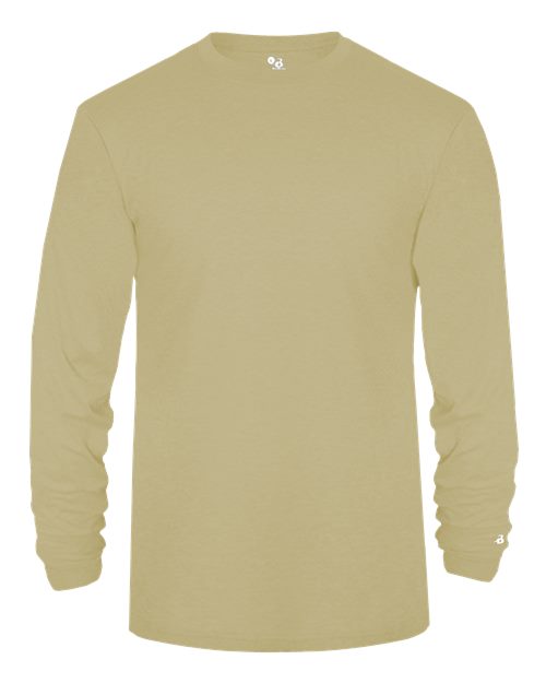 Badger Men's Triblend Performance Long Sleeve T-Shirt 4944 - Vegas Gold Heather