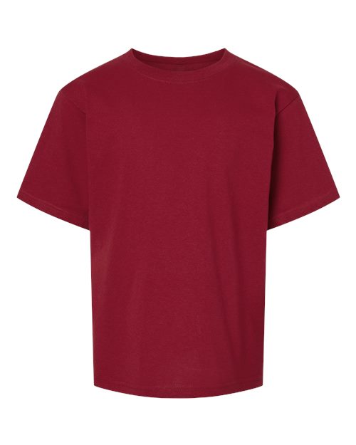 M&O Youth Gold Soft Touch T-Shirt 4850 - Cardinal Red
