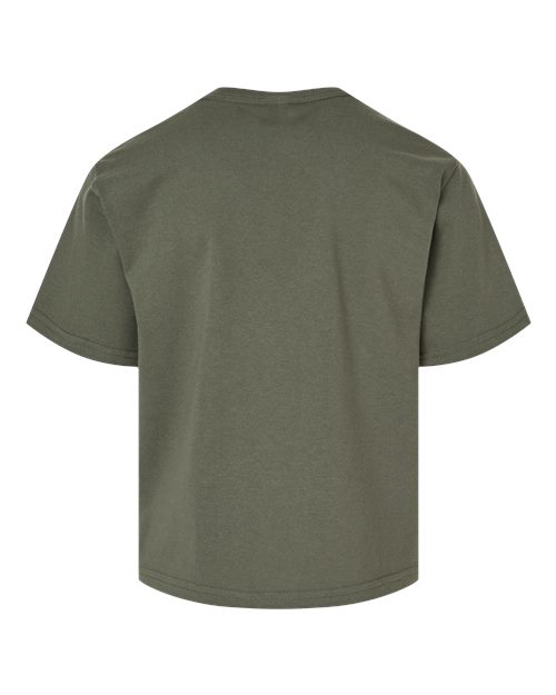 M&O Youth Gold Soft Touch T-Shirt 4850 - Military Green