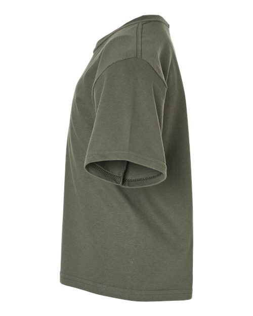 M&O Youth Gold Soft Touch T-Shirt 4850 - Military Green