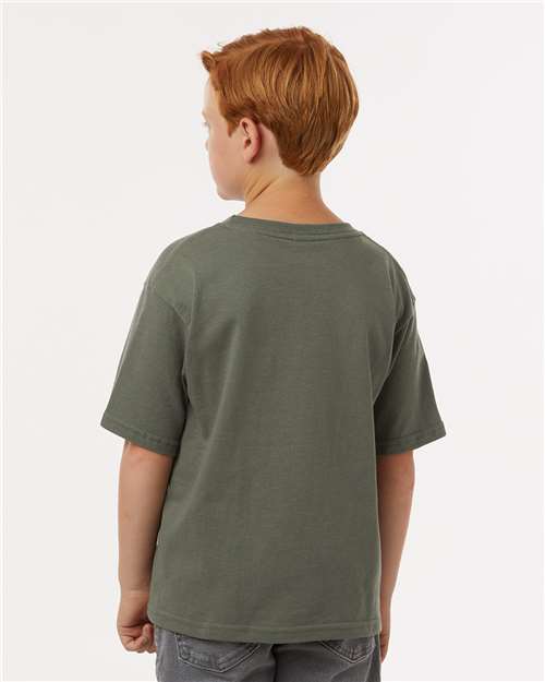 M&O Youth Gold Soft Touch T-Shirt 4850 - Military Green