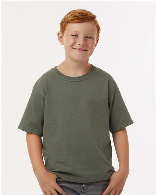 M&O Youth Gold Soft Touch T-Shirt 4850 - Military Green
