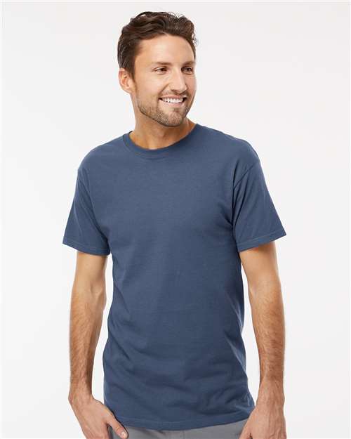 M&O Men's Gold Soft Touch T-Shirt 4800 - Indigo Blue