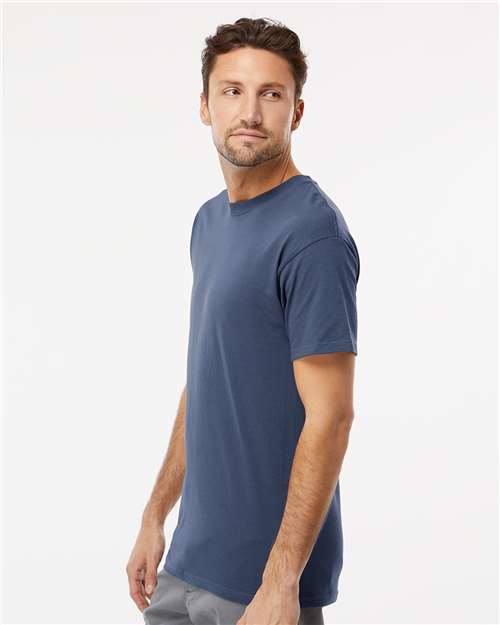 M&O Men's Gold Soft Touch T-Shirt 4800 - Indigo Blue