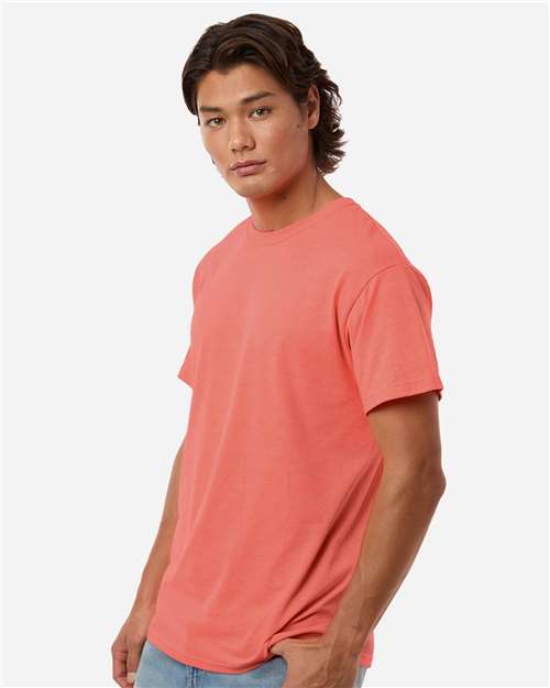 M&O Men's Gold Soft Touch T-Shirt 4800 - Heather Coral