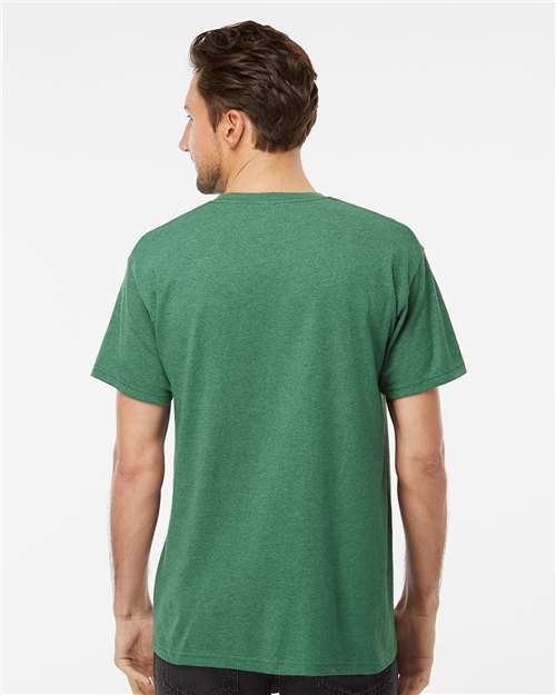M&O Men's Gold Soft Touch T-Shirt 4800 - Heather Kelly Green