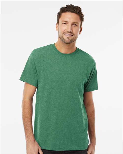 M&O Men's Gold Soft Touch T-Shirt 4800 - Heather Kelly Green