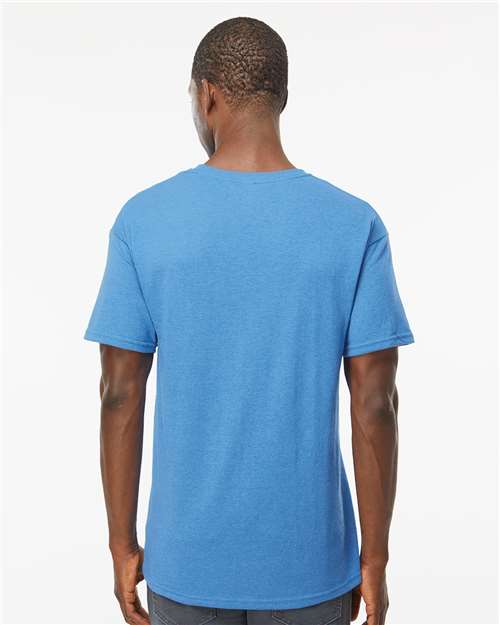M&O Men's Gold Soft Touch T-Shirt 4800 - Heather Turquoise