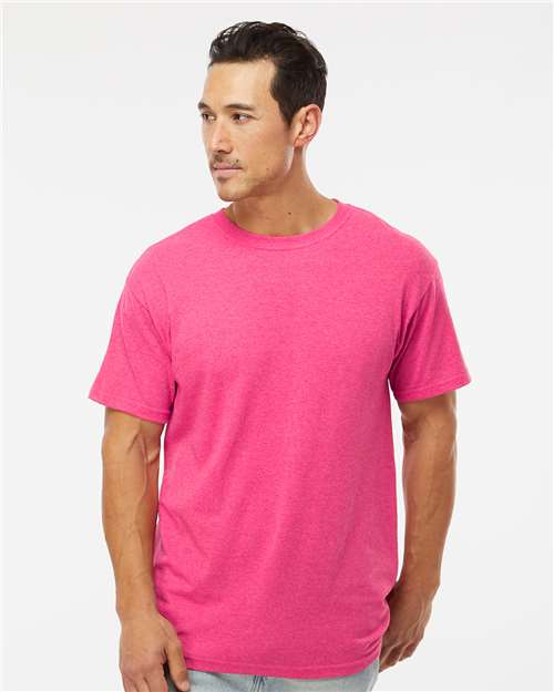 M&O Men's Gold Soft Touch T-Shirt 4800 - Neon Pink