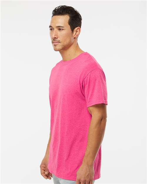 M&O Men's Gold Soft Touch T-Shirt 4800 - Neon Pink