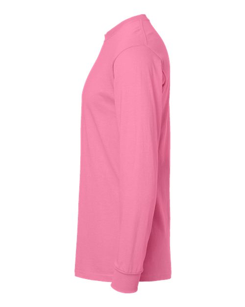 M&O Unisex Gold Soft Touch Long Sleeve T-Shirt 4820 - Azalea
