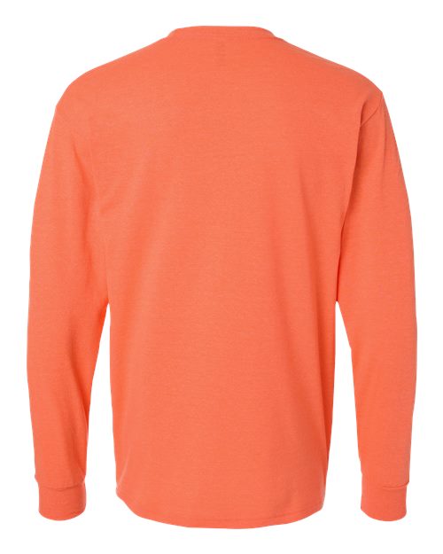 M&O Unisex Gold Soft Touch Long Sleeve T-Shirt 4820 - Heather Coral