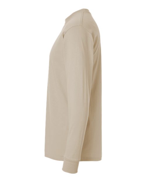 M&O Unisex Gold Soft Touch Long Sleeve T-Shirt 4820 - Sand