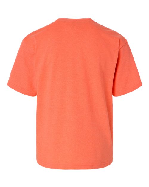 M&O Youth Gold Soft Touch T-Shirt 4850 - Heather Coral