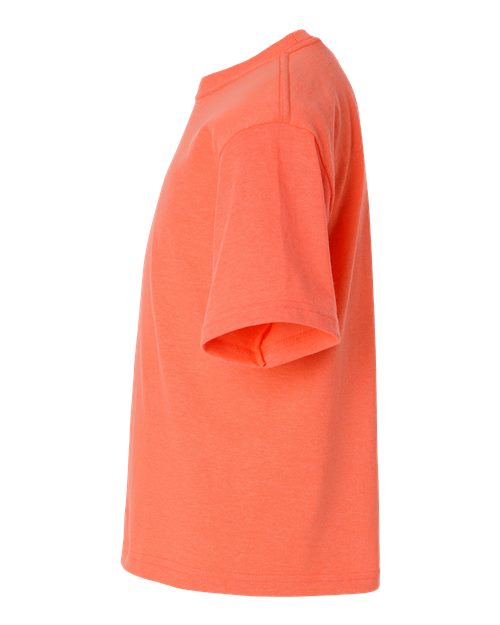 M&O Youth Gold Soft Touch T-Shirt 4850 - Heather Coral