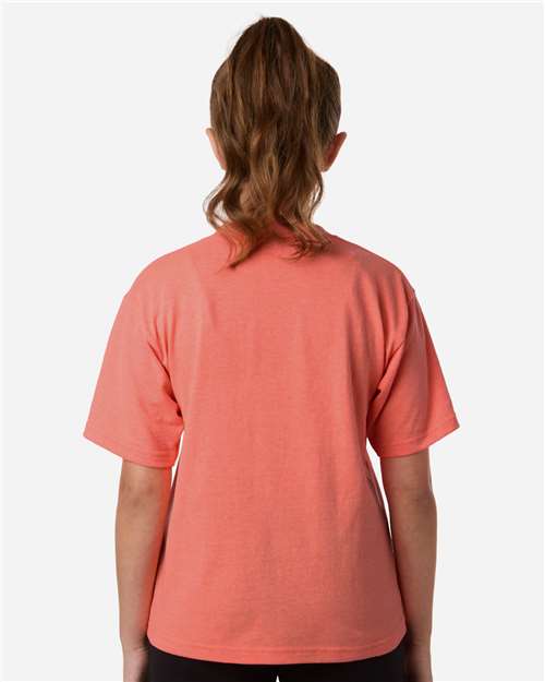 M&O Youth Gold Soft Touch T-Shirt 4850 - Heather Coral
