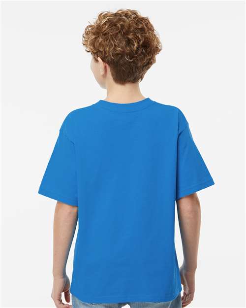 M&O Youth Gold Soft Touch T-Shirt 4850 - Ocean Blue