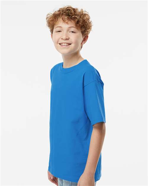 M&O Youth Gold Soft Touch T-Shirt 4850 - Ocean Blue