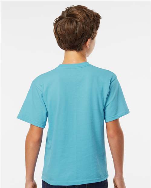 M&O Youth Gold Soft Touch T-Shirt 4850 - Diving Blue