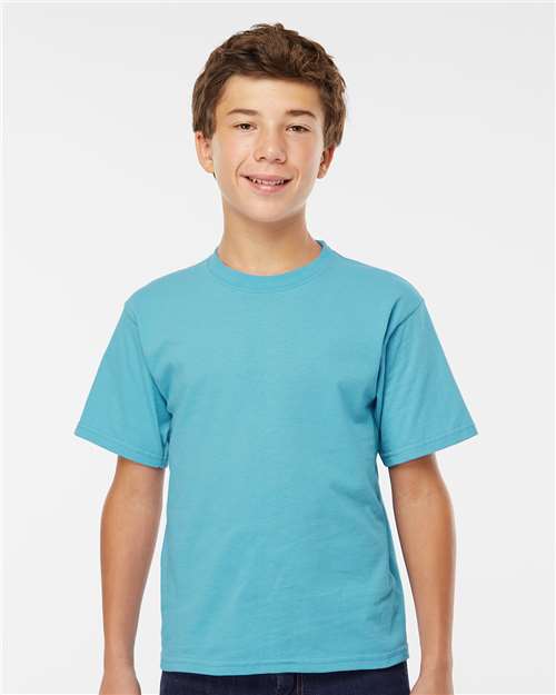 M&O Youth Gold Soft Touch T-Shirt 4850 - Diving Blue