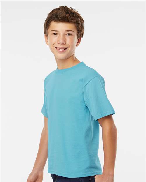 M&O Youth Gold Soft Touch T-Shirt 4850 - Diving Blue