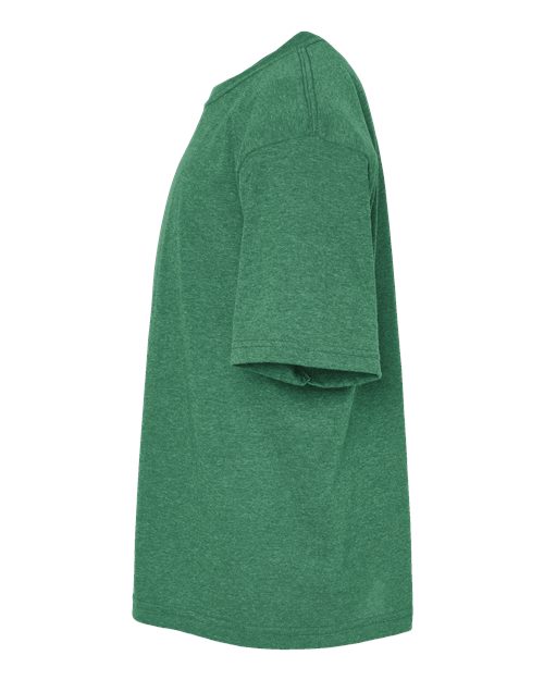 M&O Youth Gold Soft Touch T-Shirt 4850 - Heather Kelly Green