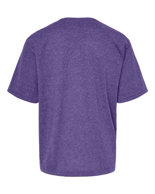 M&O Youth Gold Soft Touch T-Shirt 4850 - Heather Purple