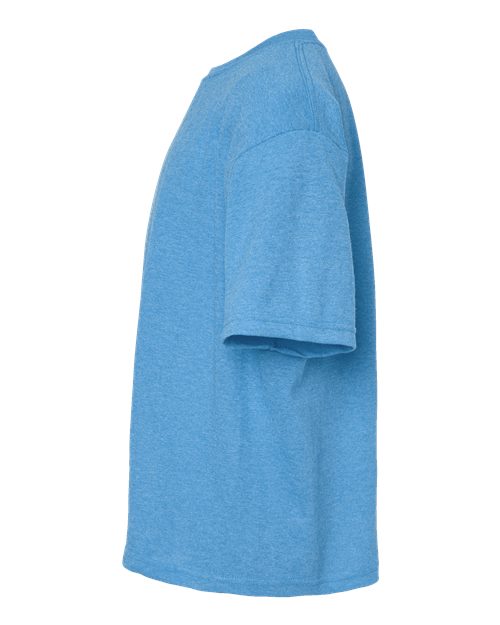 M&O Youth Gold Soft Touch T-Shirt 4850 - Heather Turquoise