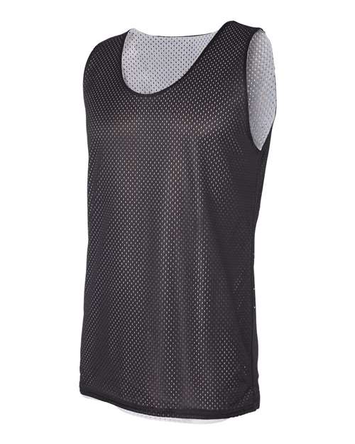 Badger Men's Pro Mesh Reversible Tank Top 8529 - Black/ White