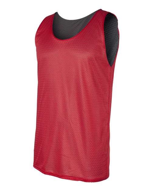 Badger Men's Pro Mesh Reversible Tank Top 8529 - Red/ Black