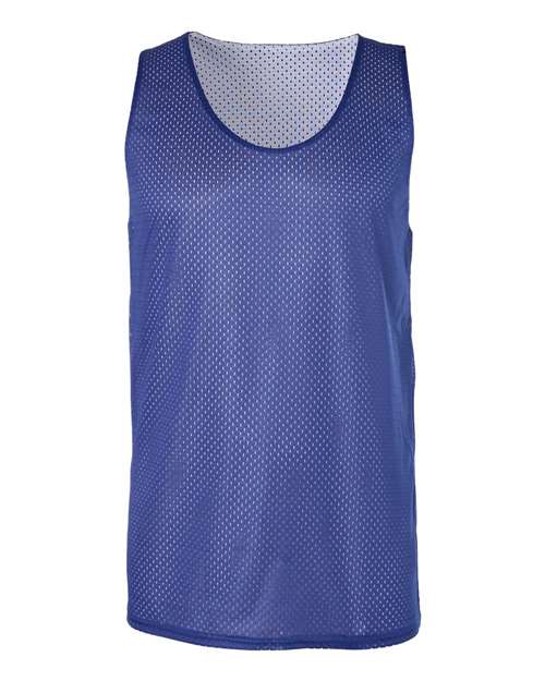 Badger Men's Pro Mesh Reversible Tank Top 8529 - Royal/ White