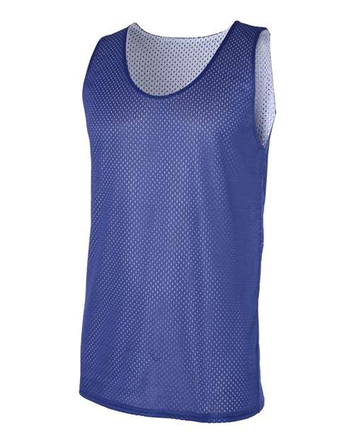 Badger Men's Pro Mesh Reversible Tank Top 8529 - Royal/ White